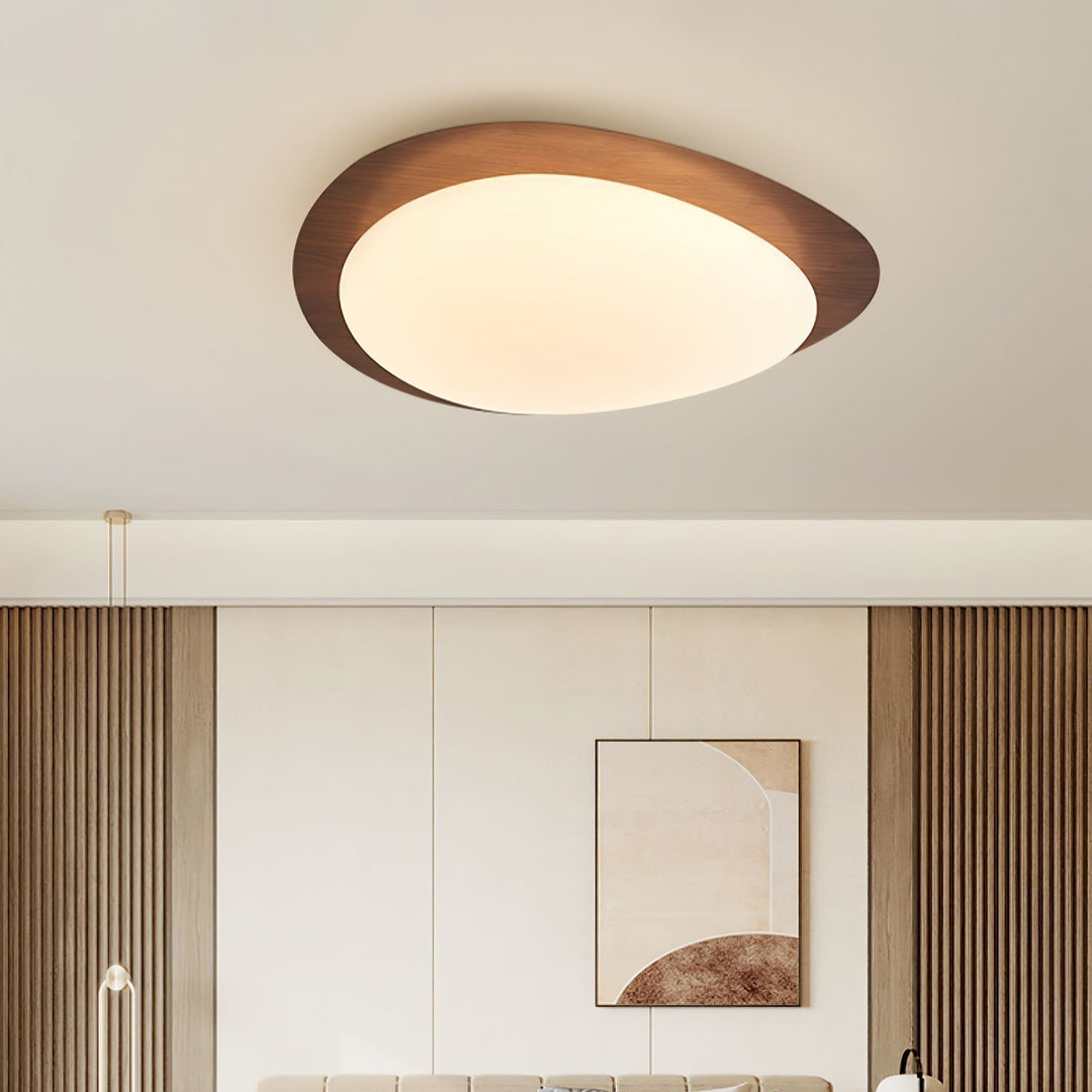 Pebble Wood Effect Ceiling Light
