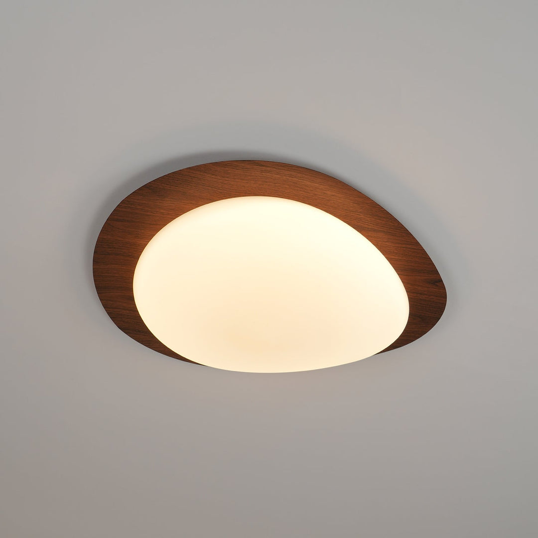 Pebble Wood Effect Ceiling Light