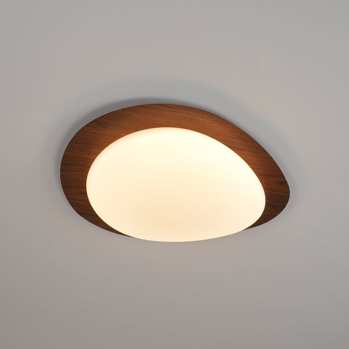 Pebble Wood Effect Ceiling Light