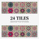 Peel and stick mandala tile stickers