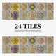 Peel and stick mandala tile stickers