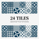 Peel and stick mandala tile stickers