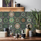Peel and stick mandala tile stickers