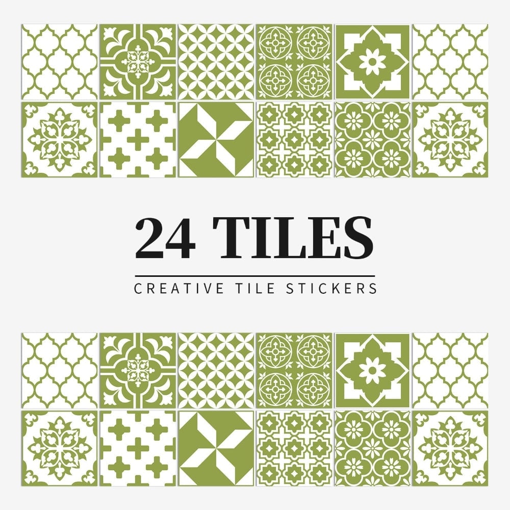 Peel and stick mandala tile stickers