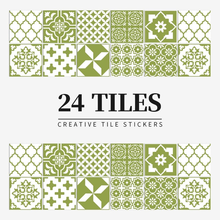 Peel and stick mandala tile stickers