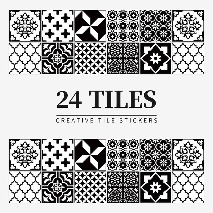 Peel and stick mandala tile stickers