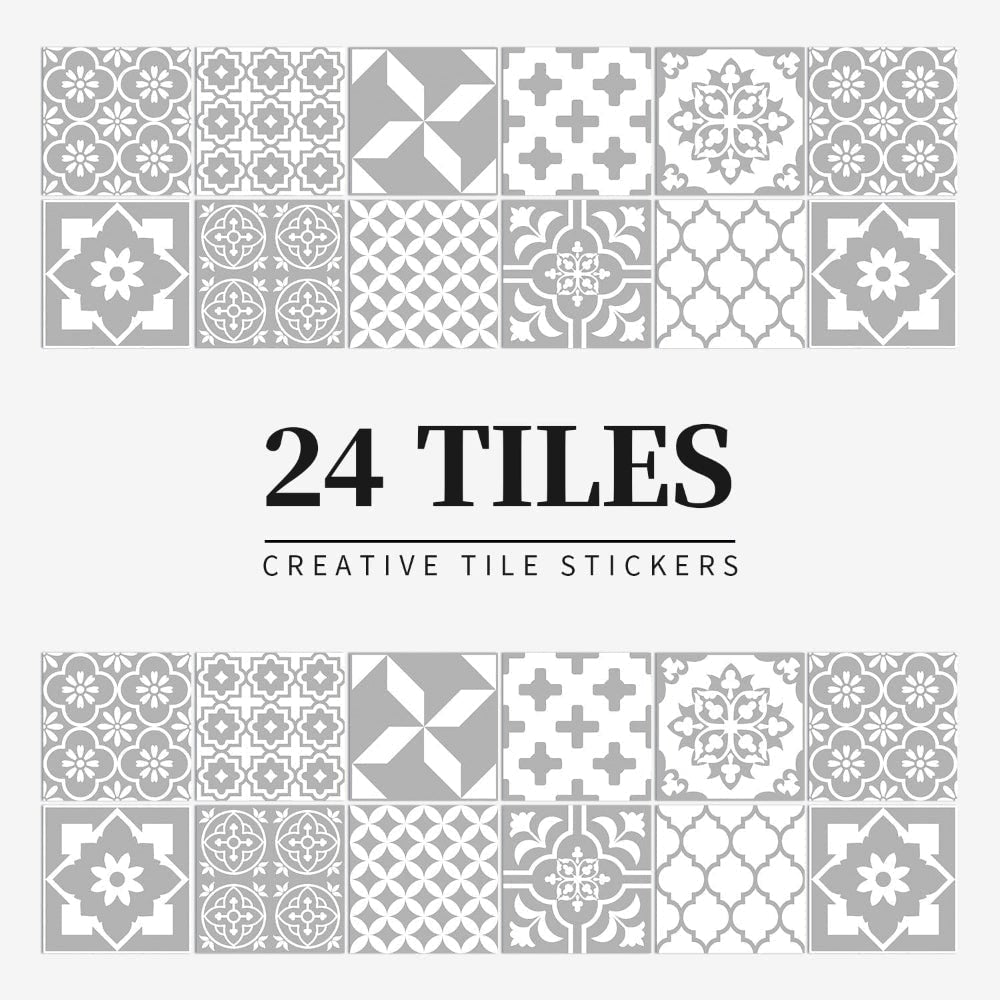 Peel and stick mandala tile stickers