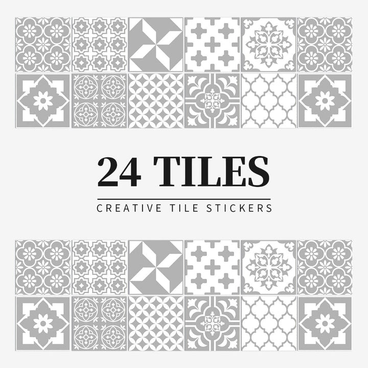 Peel and stick mandala tile stickers