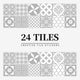Peel and stick mandala tile stickers