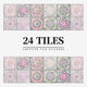 Peel and stick mandala tile stickers