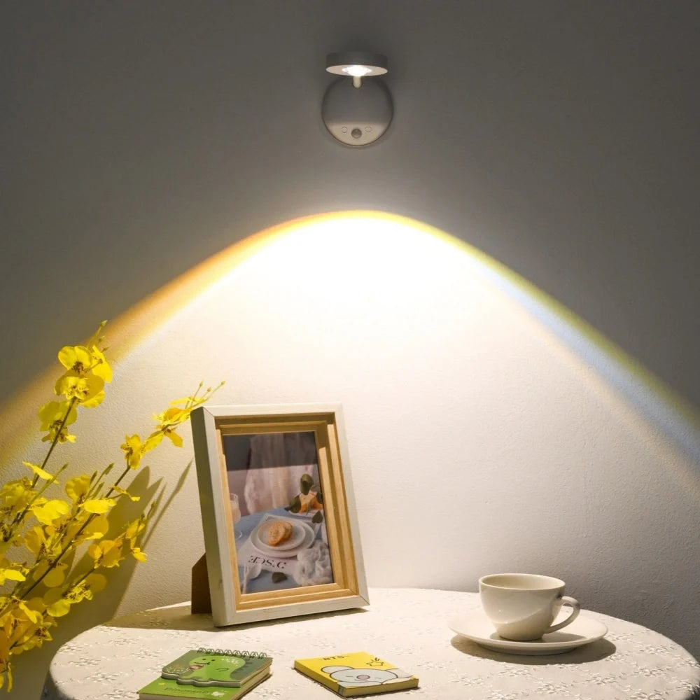 Rechargeable Motion Sensor Spotlight with Remote