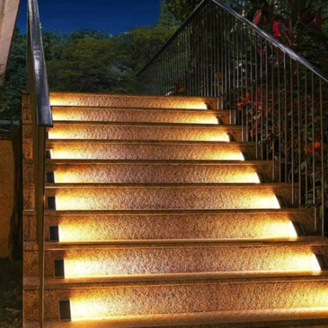 Solar Powered LED Stair and Step Lights