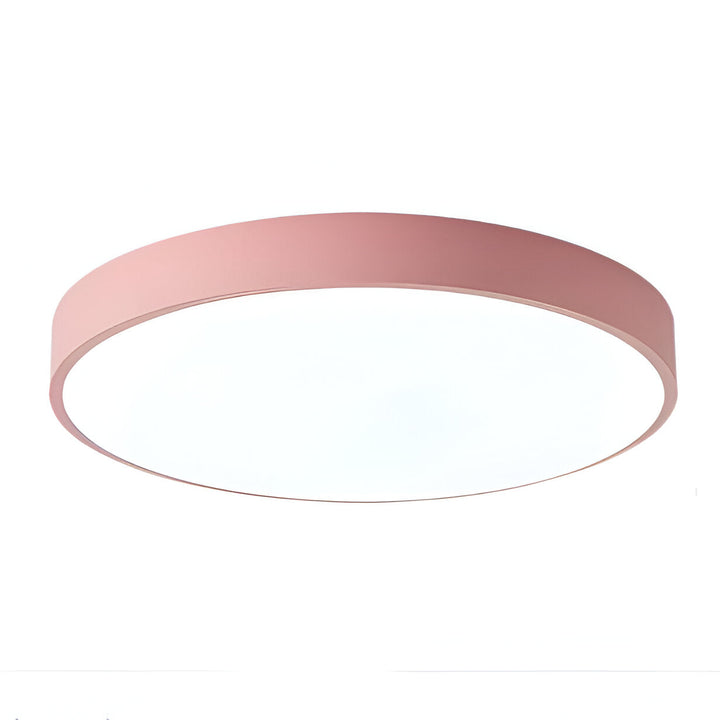 Low-Profile Round LED Ceiling Light With Minimal Frame
