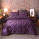 Pintuck pinch pleat duvet cover set