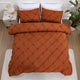 Pintuck pinch pleat duvet cover set