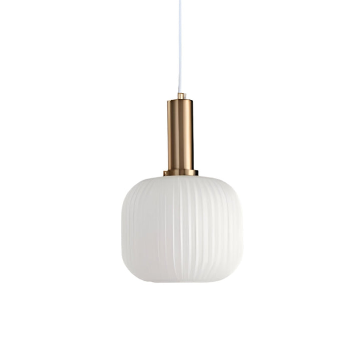 Ribbed Glass Pendant Light | Cylinder, Bottle or Drum Shade