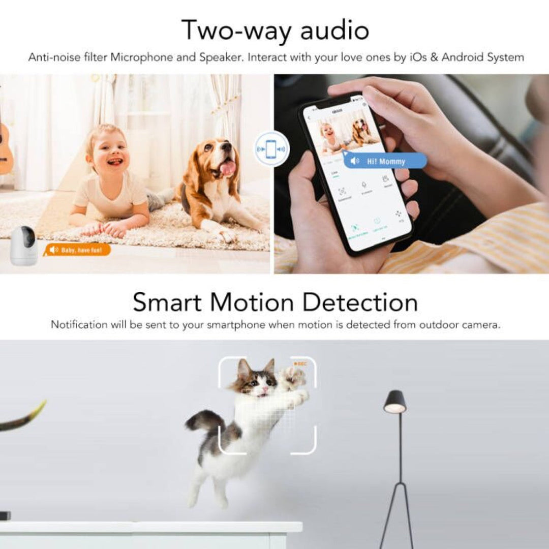 Baby Monitor & Home Security Wifi Camera | Ultra HD
