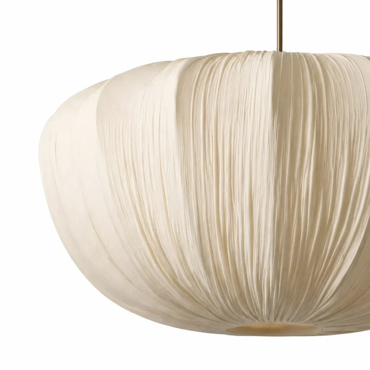 Pleated Linen Pendant Light