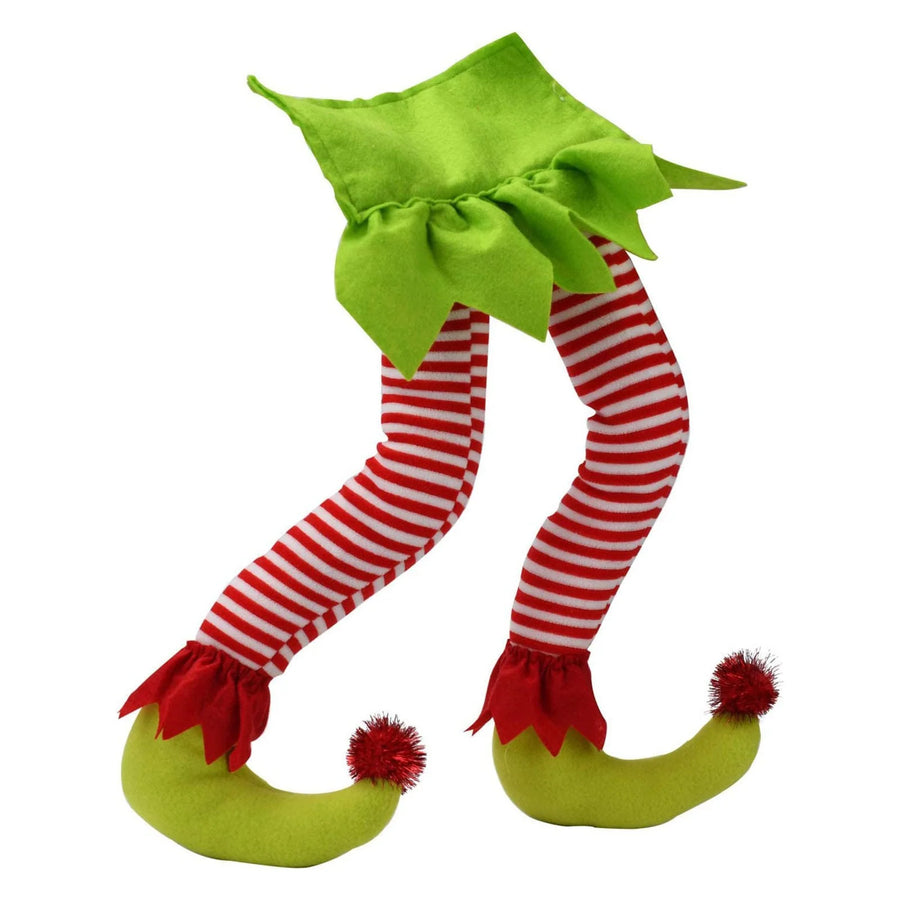 Plush elf legs Christmas tree decoration