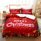 Printed Christmas duvet cover set