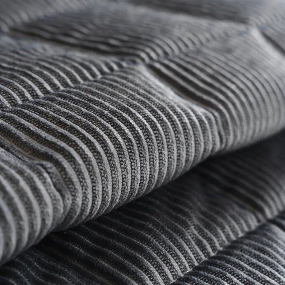 Quilted corduroy sofa seat cover