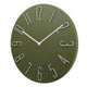 Silent wall clock with raised wire numerals