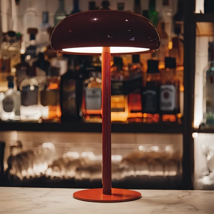 Rounded Retro Cordless Table Lamp