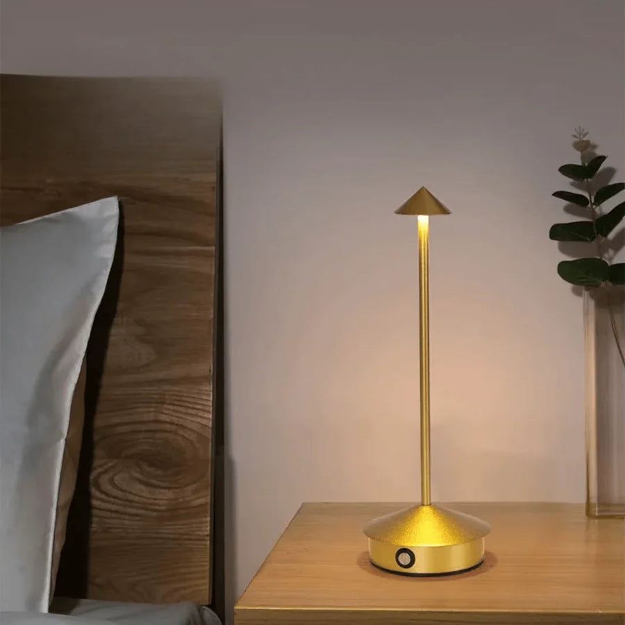 Rechargeable Cone Table Lamp