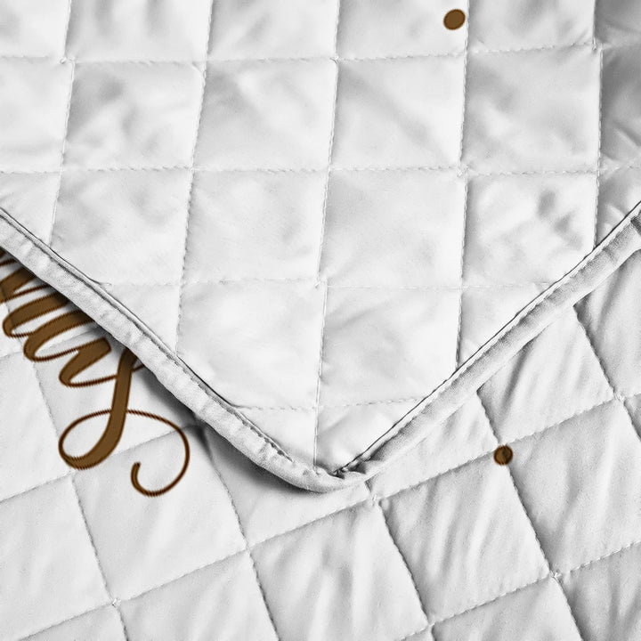 Reindeer Christmas quilt set