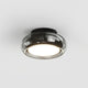 Retro glass flush ceiling light