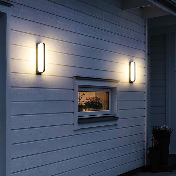 Capsule Outdoor Wall Light | Black, 1 or 2 Lights