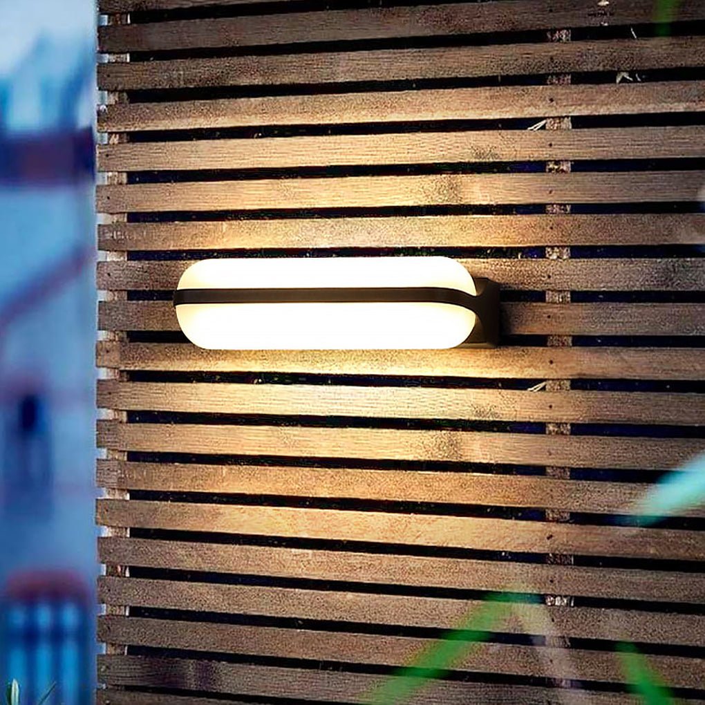 Capsule Outdoor Wall Light | Black, 1 or 2 Lights