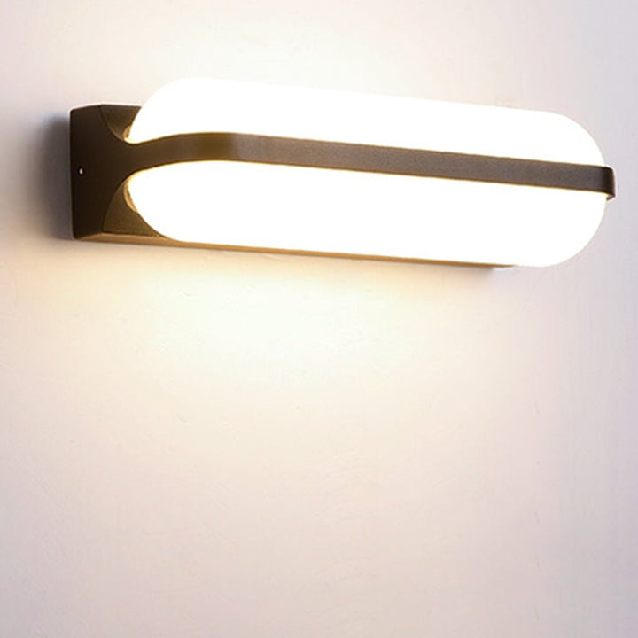 Capsule Outdoor Wall Light | Black, 1 or 2 Lights