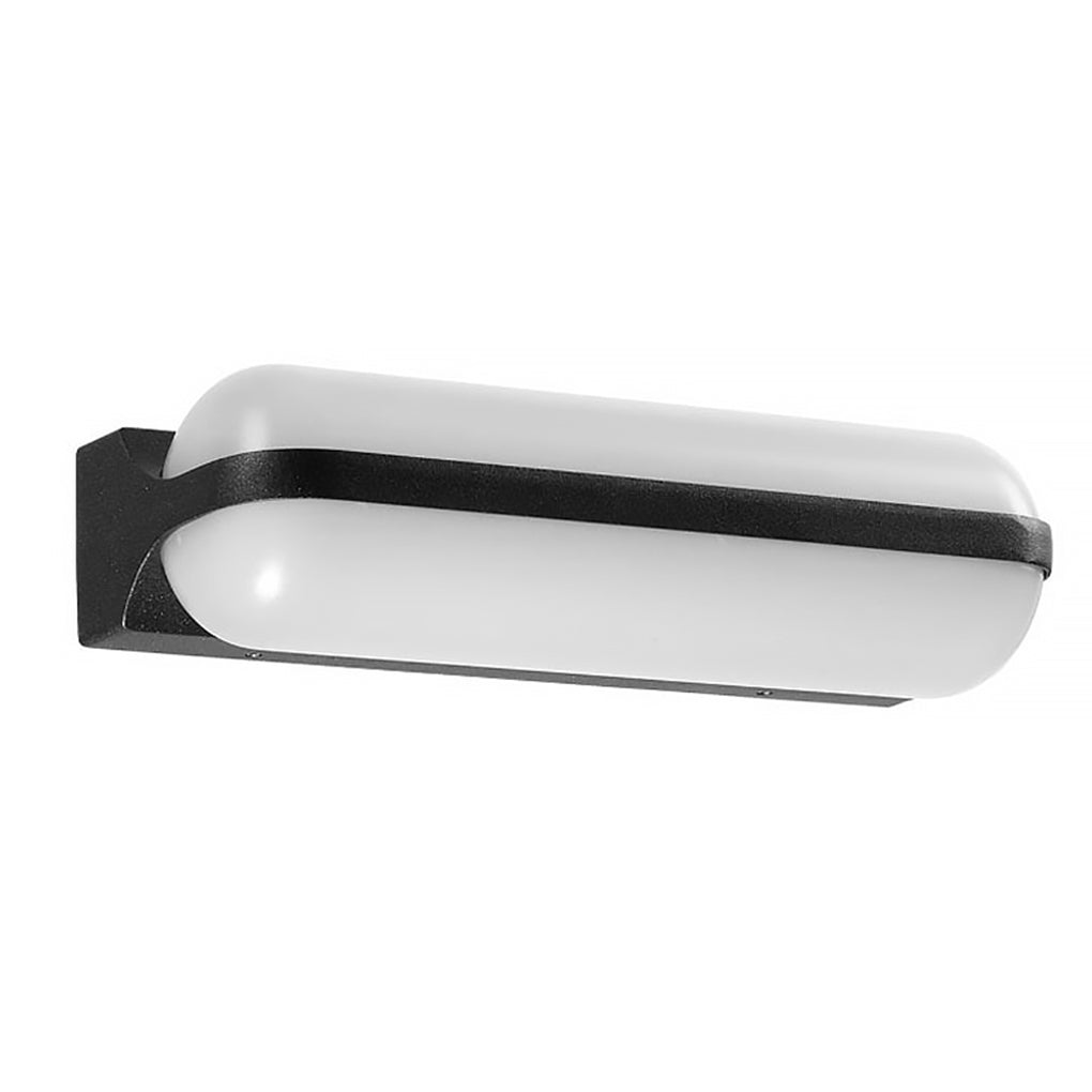 Capsule Outdoor Wall Light | Black, 1 or 2 Lights