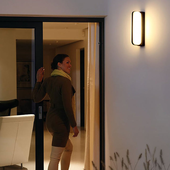 Capsule Outdoor Wall Light | Black, 1 or 2 Lights