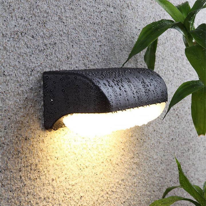 Capsule Outdoor Wall Light | Black, 1 or 2 Lights