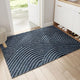 Ribbed wave indoor door mat
