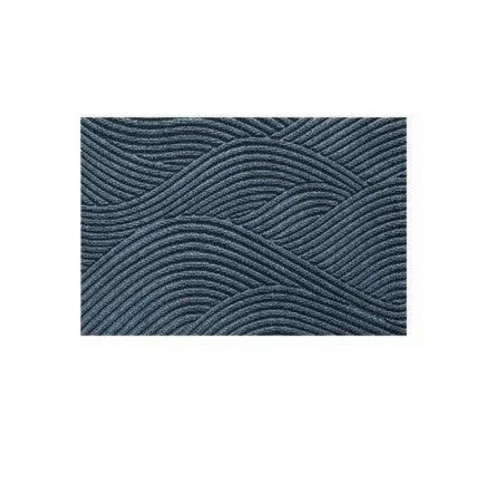 Ribbed wave indoor door mat