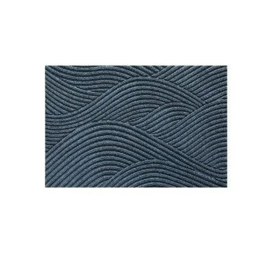 Ribbed wave indoor door mat