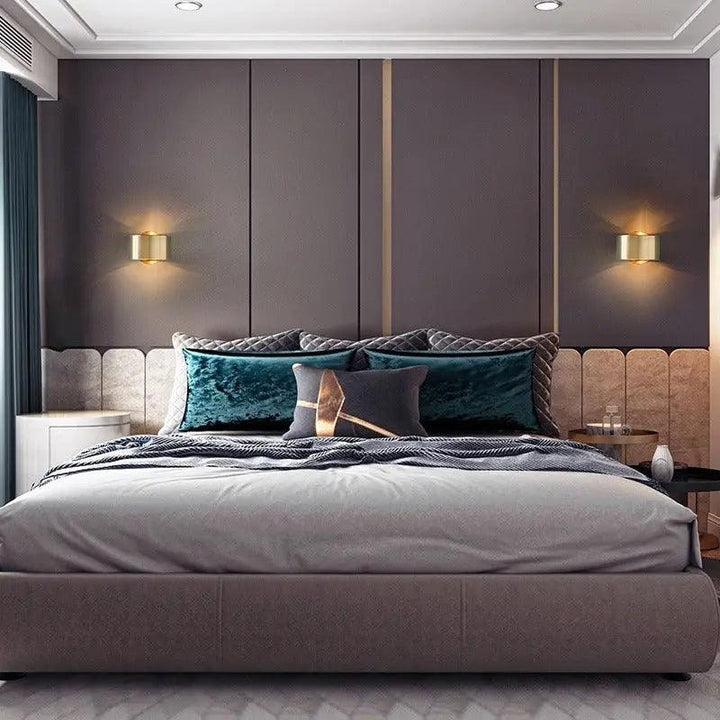 Up and Down Drum Wall Light | Gold or Black