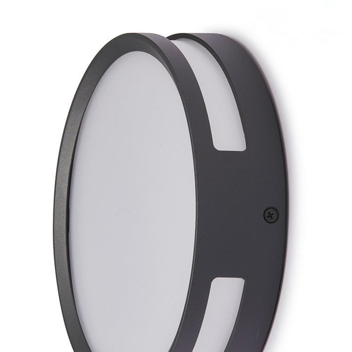 Round ring outdoor wall light