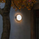 Round ring outdoor wall light