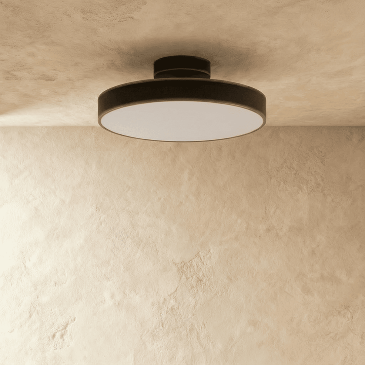 Semi-Flush LED Ceiling Light | Copper or Black, 15-30 cm