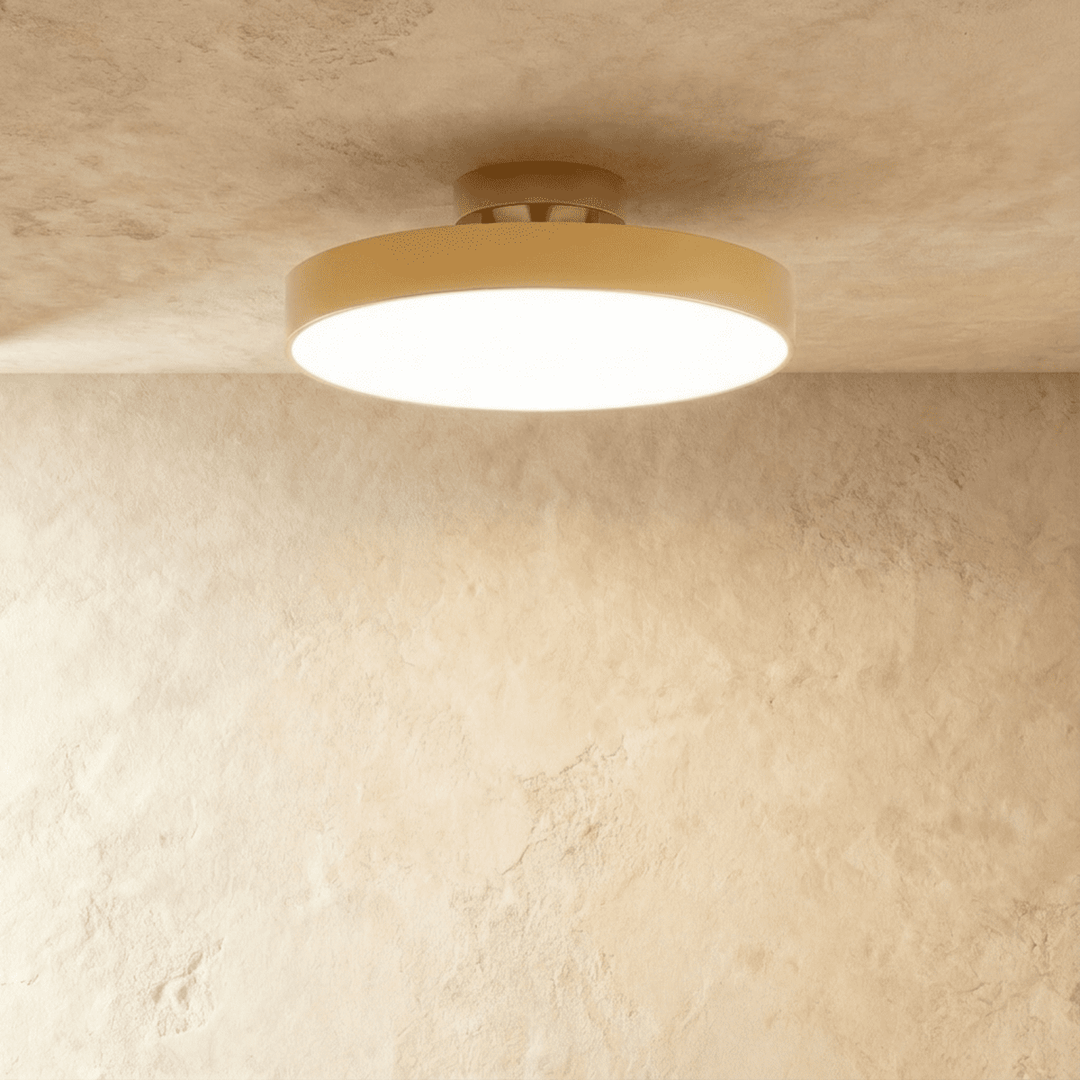 Semi-Flush LED Ceiling Light | Copper or Black, 15-30 cm