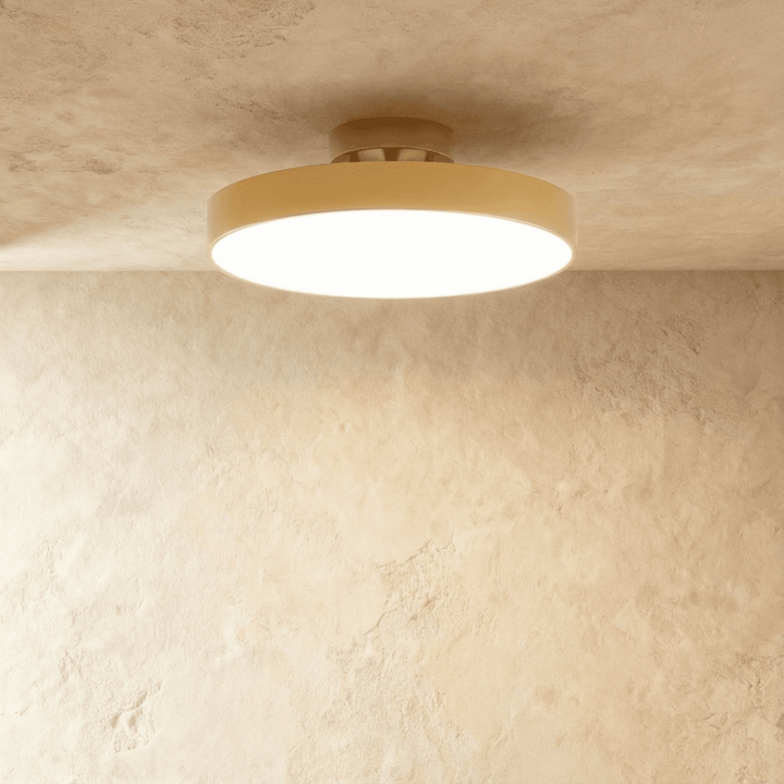 Semi-Flush LED Ceiling Light | Copper or Black, 15-30 cm