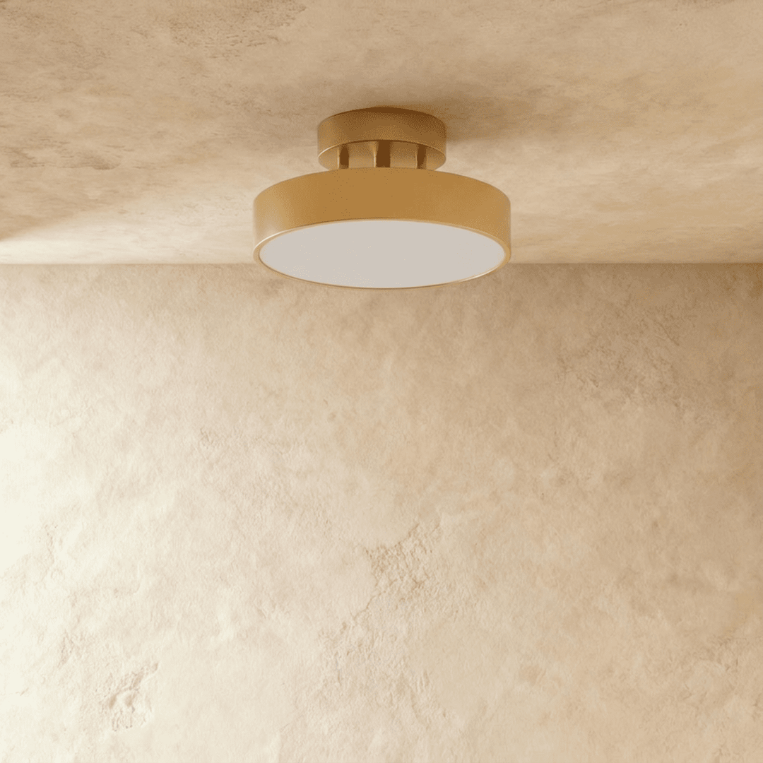 Semi-Flush LED Ceiling Light | Copper or Black, 15-30 cm