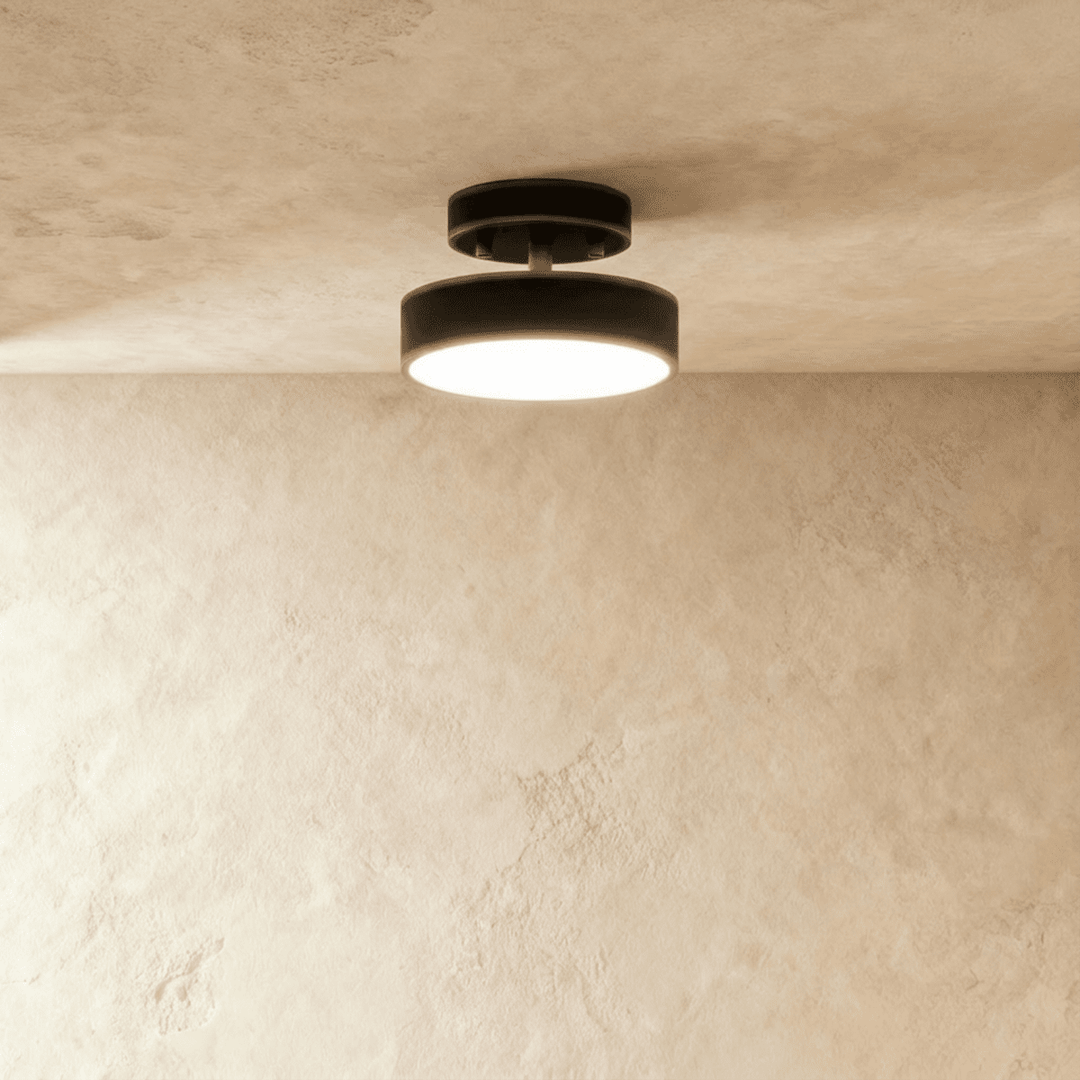 Semi-Flush LED Ceiling Light | Copper or Black, 15-30 cm