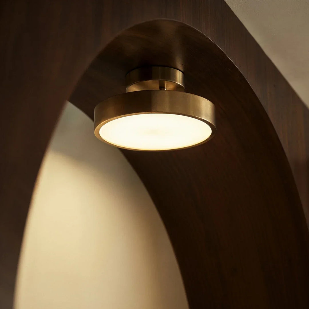 Semi-Flush LED Ceiling Light | Copper or Black, 15-30 cm