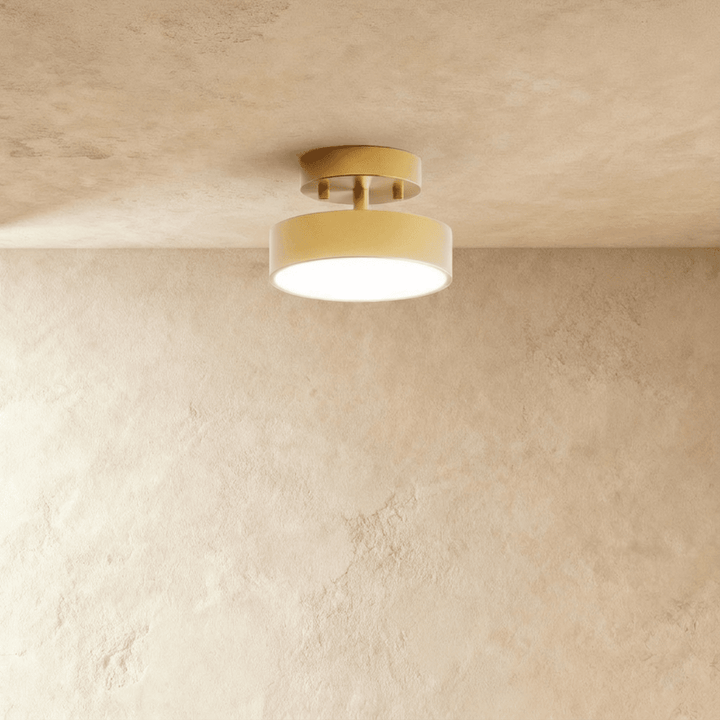 Semi-Flush LED Ceiling Light | Copper or Black, 15-30 cm