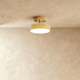 Semi-Flush LED Ceiling Light | Copper or Black, 15-30 cm